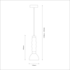 Lampa wisząca LUCCO amber 13W Milagro ML1418