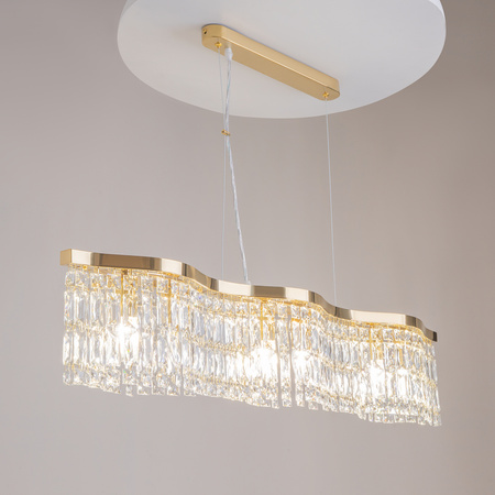 Lampa wisząca kryształowa złota DUNE Maytoni DIA005PL-06G