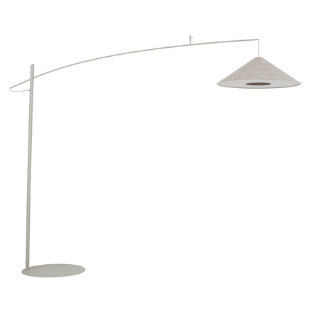 Lampa podłogowa łukowa z długim wysięgnikiem i dyskowym kloszem 1xE27 POISE A Nowodvorski 11686