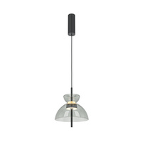Lampa wisząca szklana dymiony klosz 25cm LED 3000K Bangkok MOD185PL-L11B3K2 Maytoni