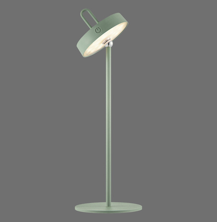 Zielona lampka stołowa bezprzewodowa także na zewnątrz ładowana USB IP44 AMAG Just Light 19310-43