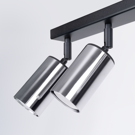 Plafon WINX 6L czarny/chrom Sollux SL.1372