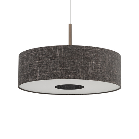 Lampa wisząca o średnicy 65cm z abażurem w kolorze czarny melanż 1xE27 AMARELA L Nowodvorski 11660