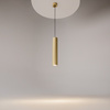 Lampa wisząca pojedyńcza matowa złota tuba 5,4cm 1xGU10 Artisan P082PL-GU10-MG Maytoni
