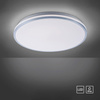 Lampa sufitowa plafon chromowany do łazienki 49cm IP44 ISABELL LED 3000K Just Light 14844-17