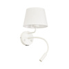 MAJA WHITE KINKIET 2 E27 + G9 + USB TK Lighting 10204