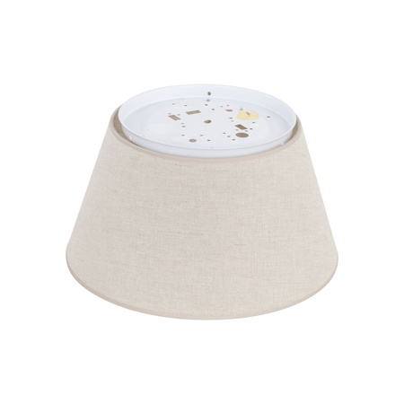 Lampa sufitowa stożek z lnu 38cm 2xE27 FORMO LEN Tk Lighting 11076