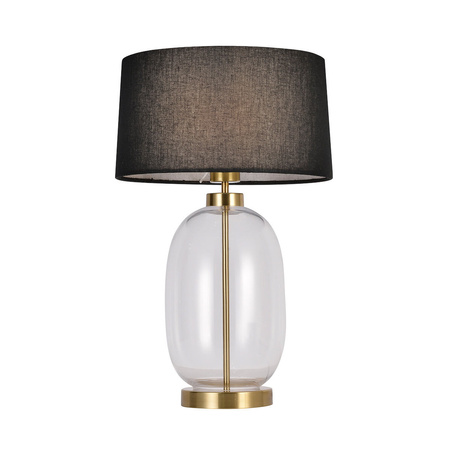 Lampa stołowa Amur czarno - transparentna 1xE27 Light Prestige LP-919/1T transparent