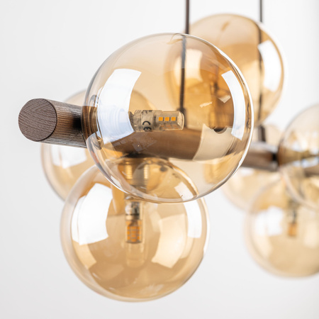 Lampa wisząca ESTERA WOOD ORZECH BURSZTYN 7XG9 Tk Lighting 11096