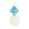 Lampa wisząca ceramiczna niebieska 1xE14 Latera Italux PND-94331-1S-BLU