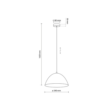 FARO WHITE LAMPA WISZĄCA 1 340 TK Lighting 3192