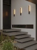 Kinkiet zewnętrzny czarny podświetlający elewacje Maxlight W0458 Kaprun IP65 6W LED 3000K