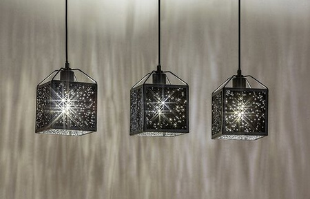 Potrójna lampa wisząca z kloszami z piany aluminiowej 3xE27 Samilo Rabalux 72219