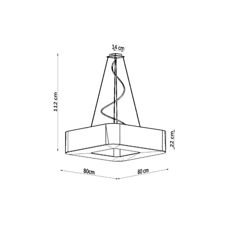Lampa wisząca URANO 80 Sollux Lighting 2BM SL.0828 SL.0827 - kolor do wyboru