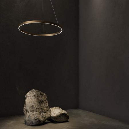 Lampa wisząca RIM LED 80cm Maytoni mosiądz MOD058PL-L42BS4K