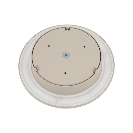 Okrągły płaski kinkiet w kolorze beżowym podświetlający elewacje 24cm IP65 3000K ARIA LED L Nowodvorski 11570