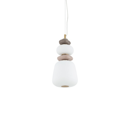Pojedyńcza lampa wisząca z ceramiki i szkła w stylu Art Deco CERAMIC LED Nowodvorski 11702