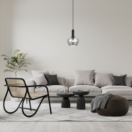 Lampa wisząca Stabla 1xE27 Italux PND-30084-1-BK-SG