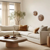 Okrągły ozdobny kinkiet drewniany 25cm ze szklanym kloszem LUNAR WOOD 1xG9 Tk Lighting 11013
