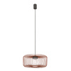 Lampa wisząca druciana cylindryczna w kolorze terakota na żarówkę GX53 KENAI C Nowodvorski 12227