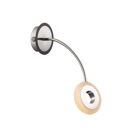 ARM LAMPA KINKIET 1X5W LED CZARNY/CHROM Candellux 21-62628