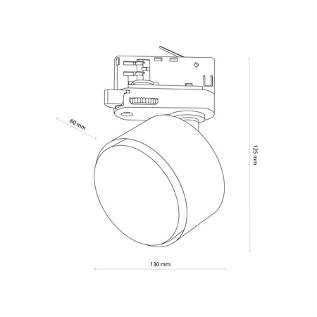 TRACER TRÓJOBWODOWY WHITE GX53 TK Lighting 6060