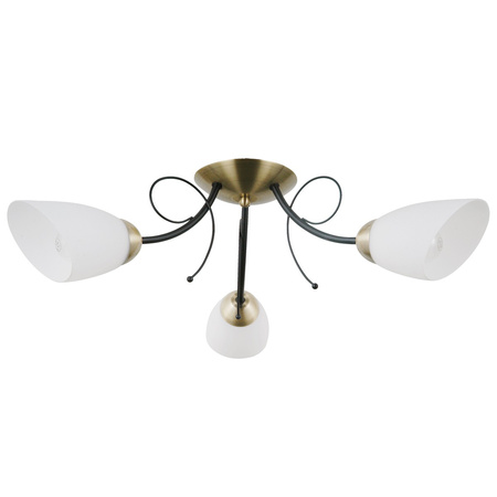 Lampa sufitowa potrójna w kolorze brązu antycznego 3xE27 Cristina Italux PND-6706-3