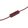 Duża lampka stołowa o średnicy 30cm w kolorze burgund 1xE27 MIKI BURGUND BIG Tk Lighting 16217