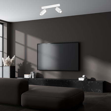 Lampa sufitowa Hudson 2xGU10 Biały Milagro MLP8802