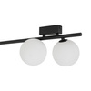 Czarna sześciopunktowa listwa sufitowa szklane kule IMELO BLACK 6XG9 Tk Lighting 11479