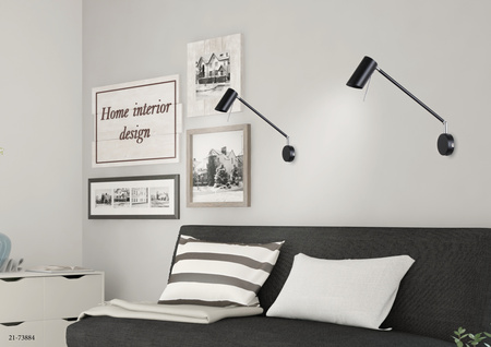 MILLY KINKIET 1X40W GU10 CZARNY MATOWY Candellux 21-73884