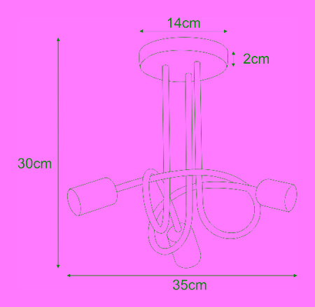Lampa sufitowa K-3610 z serii DEZE Kaja Lighting