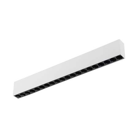 Podłużna biało-czarna oprawa sufitowa 53cm LED 3000K ARCO WHITE 40W Tk Lighting 18149