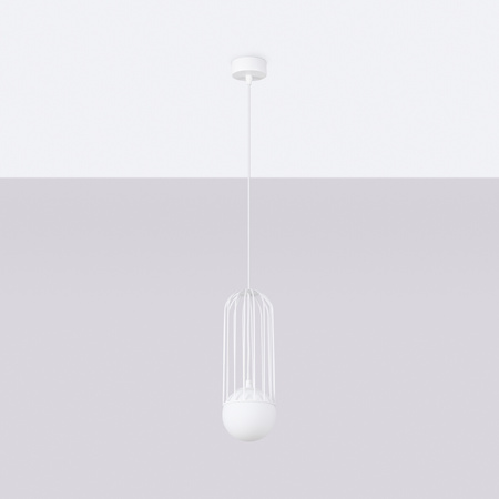 Lampa wisząca BRINA 1 biała Sollux SL.1331