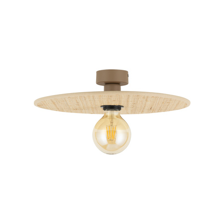 Okrągła lampa sufitowa z rafii o średnicy 38cm CALMA SABIA RAFIA 1XE27 Tk Lighting 11350