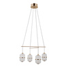 Lampa wisząca Alani złota LED 3000K Italux PND-34375-4-HBR