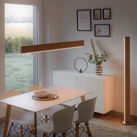Lampa wisząca Q-TIMBER LED Paul Neuhaus 6223-79 sterowana pilotem funkcja smart