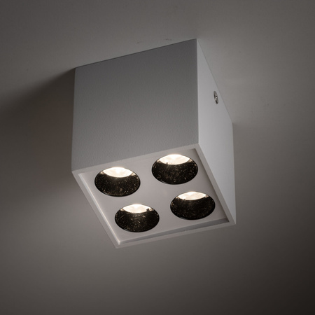 Biała oprawa natynkowa kwadratowa ARCO WHITE CCT 8W Tk Lighting 18165