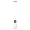 Lampa wisząca szklany klosz plus kula ozdobna Crema 1xE14 Milagro MLP2812