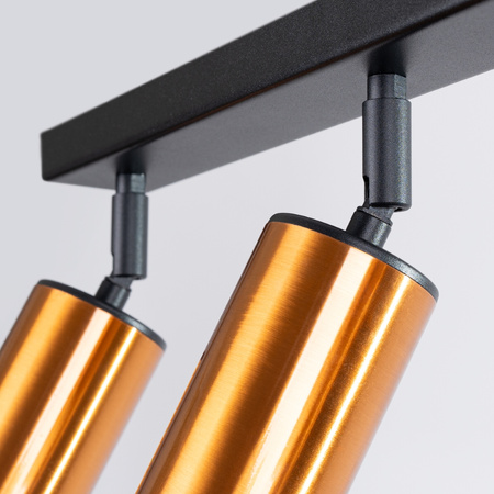 Plafon WINX 3 czarny/miedź Sollux SL.1376