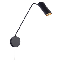 Kinkiet z wysięgnikiem Futuro czarny 1xGU10 Light Prestige LP-17001/1WL BK