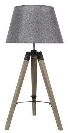 LUGANO LAMPA GABINETOWA 1X60W E27 SZARY + ABAŻUR O TYM SAMYM INDEKSIE Candellux 41-31150