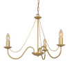 Złota lampa wisząca - świecznik w stylu glamour BARTEZ Kaja Lighting  KZ-3990