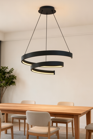 Lampa wisząca LED TOPPO czarna Aviano Lighting 6032-0110