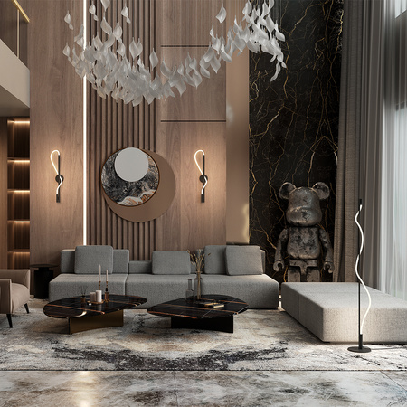 Lampa podłogowa TAU LED Maytoni MOD166FL-L15B3K