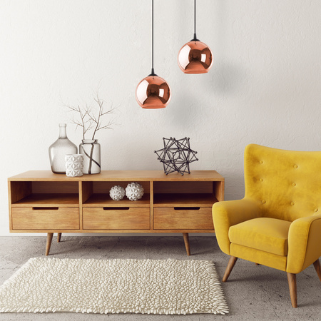 VENEZIA MIEDŹ LAMPA WISZĄCA 1 PŁ TK Lighting 5741