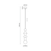 Lampa wisząca drewniana TOWER SABIA WOOD 1XE27 1x Tk Lighting 10959