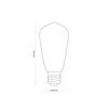 Żarówka dekoracyjna E27 LED filament AMBER TK Lighting 3792