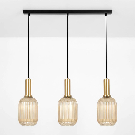 Lampa wisząca z trzema punktami światła E27 HIRO Kaja Lighting K-5886