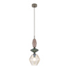 Pojedyńcza lampa wisząca karbowany koniakowy klosz ZEN NEW BROWN FUSO COGNAC 1XE14 Tk Lighting 11865